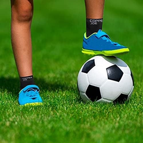 Copper Joe Ankle Brace Compression Sleeve With Heel Pain Relief, Foot Brace, Ankle Wrap Support With Foot Arch Recovery Support For Plantar Fasciitis Socks ,Sprained Ankle, For Men & Women(1 Pair)(Medium) #TOP1