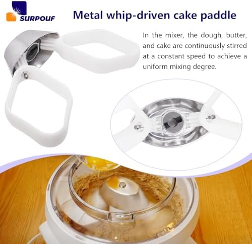 Cookie Paddles with Metal Whip Drive Compatible with Universal Mixers NutriMill Artiste Mixer - Thumbnail 4