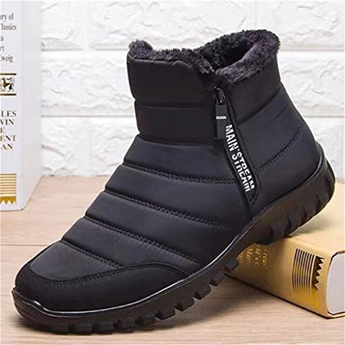 Men's and Women's Waterproof Warm Cotton Zipper Snow Ankle Boots2
