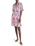 NIC+ZOE Women's Firework Foliage Polished Devon Dress, Blue Multi