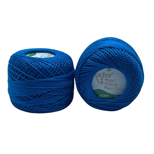 Image of Anchor Knitting Pearl Cotton Fast Colour Thread Yarn - Mercer Pearl Cotton 10gm Yarn (Thickness 1 mm) (Pack of 1 (0410)