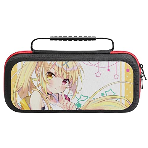 Switch ケース 星川サラ 薄型 スイッチ ケース 可愛い スイッチ専用ケース 大容量 Switchカバー Switch専用キャリーケース 持ち手付き スイッチポーチ 衝撃吸収 収納バッグ スイッチカバー Joy-Con 収納ケース 20個カード 保護