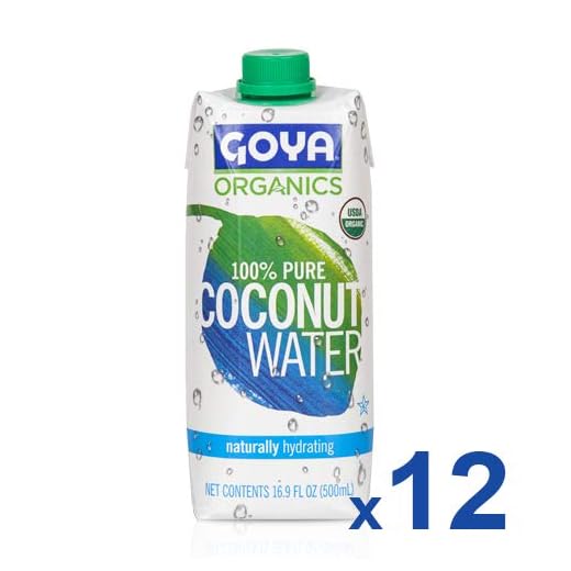 GOYA Agua de coco orgánica - 12 de 500 ml. (Total: 6000 ml.)