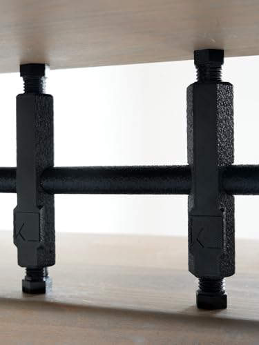 Treppenschutzgitter ohne Bohren, Kindersicherung & Haustierschutz für offene Treppenstufen, Schwarz (1, L 91 cm)