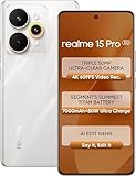 realme 15 Pro 5G (Flowing Silver, 12GB RAM, 256GB Storage) | 6.8" FHD+ AMOLED 120Hz | 50MP Triple AI Camera | 50MP Selfie | Snapdragon 7 Gen 4 | 7000mAh | 80W Fast Charging | Android 15 |