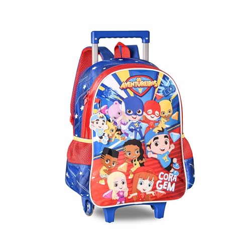 Mochila de Carrinho Rodinha os Aventureiros 16' Clio AV2399K