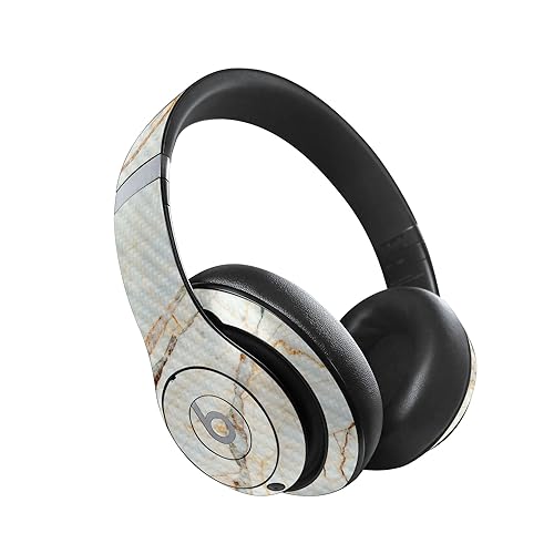 Image of MightySkins Carbon Fiber Skin Compatible with Beats Studio Pro - Antique Marble | Protective, Durable Textured Carbon Fiber Finish | Easy to Apply