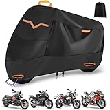 ANNA TOSANI Funda para Moto, 210D Impermeable Cubierta de Motocicleta Cubierta Protector para Moto Exterior y Interior con...
