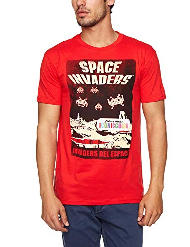 Atari: Space Invaders Del Eatari Space Red (T-Shirt Unisex Tg. L)
