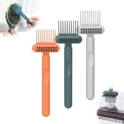 2-in-1 Hair Brush Cleaner, Comb with Pick and Bristles for Removing Hair