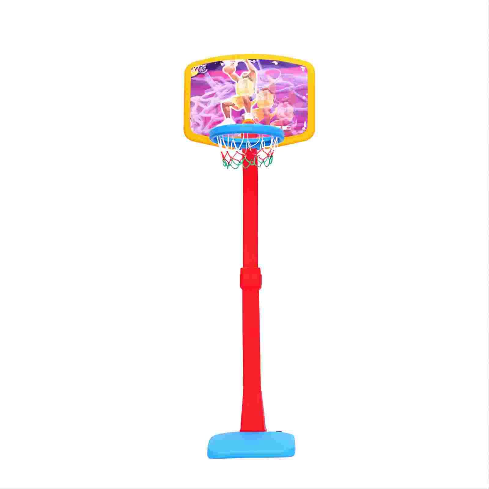 Kids Basketball Hoop Stand Set Safe Adjustable Hoop Net System Portable Movable Height Adjustable Outdoor Basketball Hoop