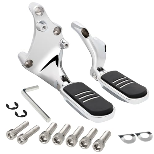 Image of Passenger Footpegs pegs for Harley Sportster XL 2014-2022,for XL1200,XL883,Seventy-Two,Iron 1200 883,Forty-Eight,for Streamliner Style,Chrome