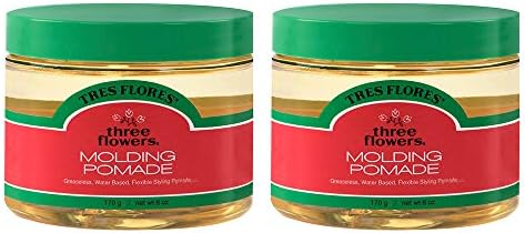 Tres Flores Molding Hair Styling Cream Pomade, for All Hair Types - 6 Oz (2 Pack)