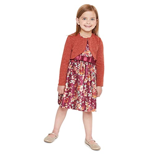 Bonnie Jean Girl's Thanksgiving Dress with Cardigan4