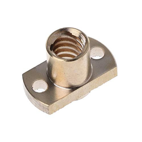 Lysee 3D Printer Parts & Accessories - T8 nut Pitch 2mm Lead 8mm Brass T8x8mm Flange Lead Screw Nut for CNC Parts Drop Shipping Support