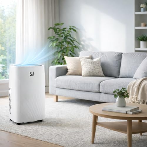 Image of 14,000 BTU Portable Air Conditioner, Portable AC Unit for Rooms up to 750 Sq.Ft., 4-in-1 Cooling Fan Dehumidifier Sleep Mode, Fast Cooling with 24H Timer, Remote Control, for Home