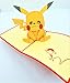 BC Worldwide Ltd fait à la main 3D pop-up carte Pikachu Pokémon mascotte anniversaire, invitation de fête enfant enfant, naissance de bébé, anniversaire de mariage, Saint-Valentin