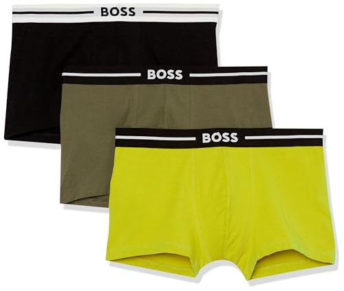 BOSS Men's Three Pack Bold Trunk with Seasonal Color
