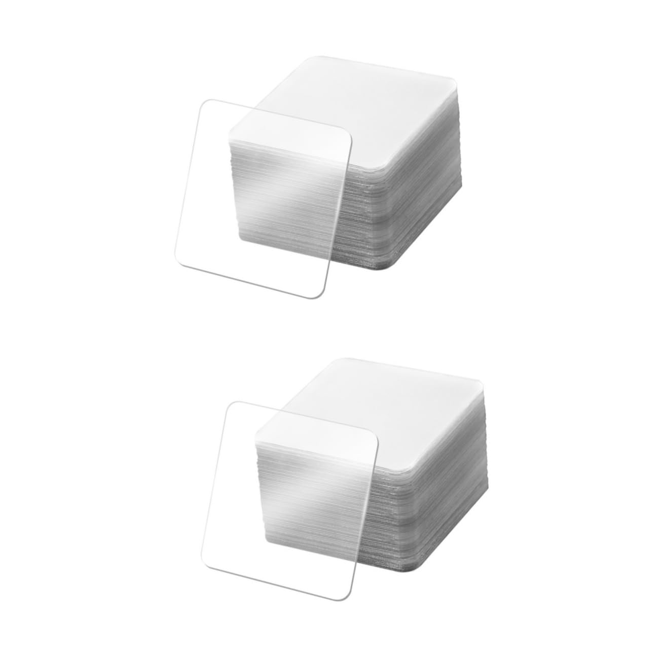 DOITOOL 200 piezas Cinta Adhesiva Doble Cara Transparente Nano Extrafuerte y Gruesa Unidades Autoadhesiva para Colgar Cuadros y Fijar Objetos sin Perforar Paredes