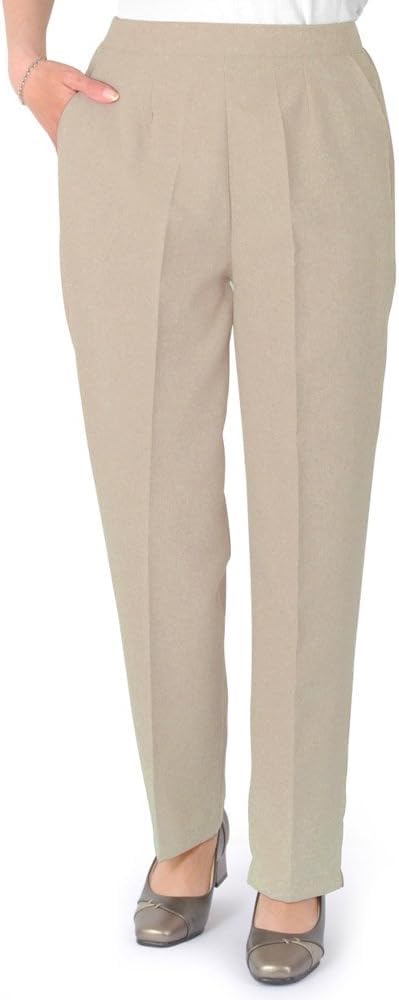 Fashion Friendly Ladies Lightweight Trousers (26 Regular, Sand)