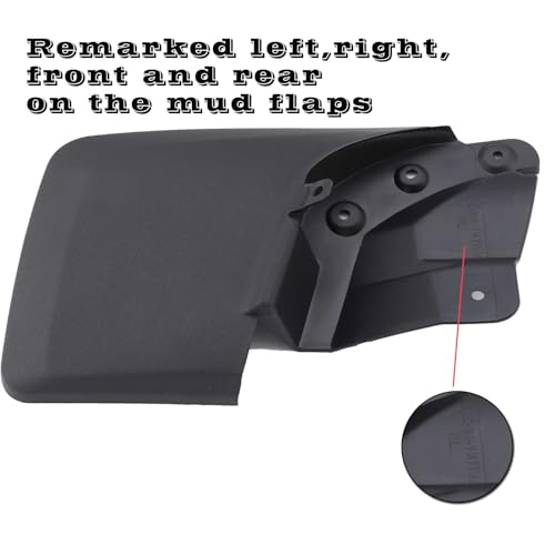 Image of Set of 4PCS Mud Flaps Mud Splash Guards Kit for 2016-2023 Toyota Tacoma Accessories Front and Rear Driver & Passenger Sides Compatible with OEM Fender Flares
