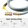 Brand-Man Grills Propane to Natural Gas Conversion Kit Hose, 3/8, 10 ft with Quick Connect Assembly for Grills, Pizza Ovens, Outdoor Heaters