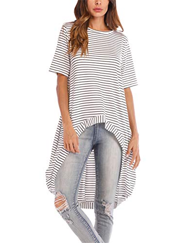 women's high low tunic tops