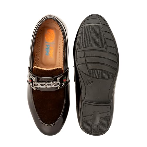 Image of SIYA Freeplay Loafers /Shoes for Boys /Kids, Casual and Party Footwear for Age 2 to 10 Years - Black, Brown, Tan