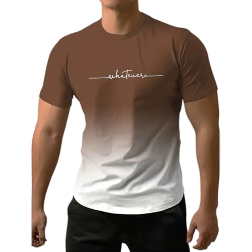Camiseta transpirable para gimnasio que evita el sudor: ropa holgada de cuello redondo para hombre