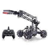 Kawlity ロボット サイエンスキット DIY ロボットアーム プログラミングロボットキット学生 サイエンスキット プログラミングロボット ロボットアームセット アルミニウム合金材質 プログラミング 腕が自由に動け 四輪駆動 多地形対応 子供へのアイデアギフト