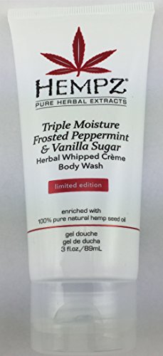2016 Limited Edition Hempz Triple Moisture Frosted Peppermint and Vanilla Sugar Body Wash