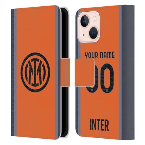 Coque en Cuir iPhone 13 Mini Inter Milan Protection Portefeuille Personnalisable