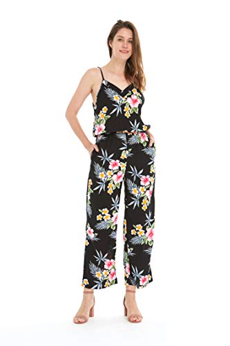 Image of Family Matching Hawaiian Clothes, Hibiscus Black | Black Hibiscus Print • Soft Rayon Fabric • Family Matching Outfits • Vacation Ready • Luau Party Wear
