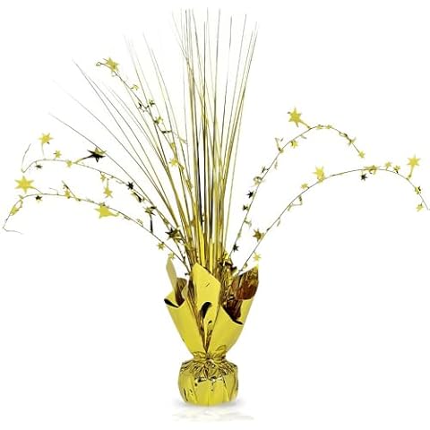 amscan Gold Foil Spray Centerpiece Cover
