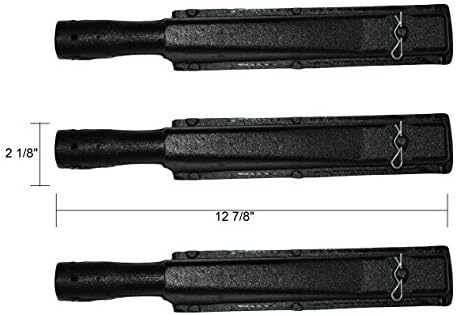Premium Grill Parts 3 Pack - Cast Iron Burner Replacement for Select Brinkmann and Kenmore Gas Grills