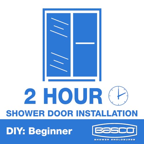 Basco Deluxe Sliding Tub Door, 57-59"W Rain Glass, Oil Rubbed Bronze by BASCO - Image 3