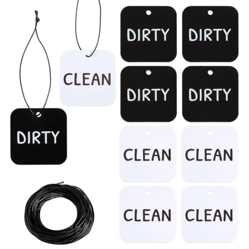 Étiquette de panier à linge 8 pièces bicolores pour organisation de cuisine