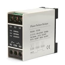 TG30S 3-Phase Sequence Relay Protector 220-440V AC Voltage Phase Protective Relay for Motors Guide Rail Installation