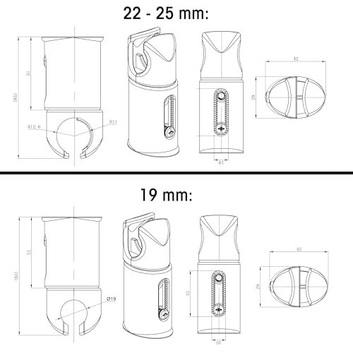 Supports de serrage radiateur sèche-serviette pour réparer fixation murale - 5