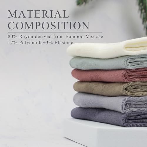 Women Thin Socks Rayon Bamboo Ankle Silky Quarter Anti Odor Casual Summer Socks 6 Pairs2