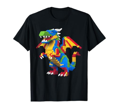 Master Builder Building Blocks Bricks Dragon T-Shirt