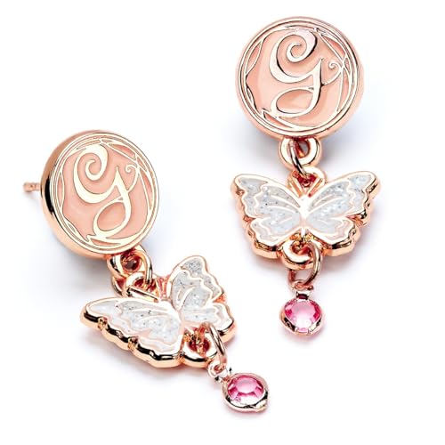 Catálogo para Comprar On-line Colorante Mariposa Tonos - los más vendidos. 50 Wicked Glinda - arete de mariposa de gota color oro rosa, talla única, níquel, cadmio, sin piedras preciosas, Una talla, Níquel, cadmio, No es una piedra preciosa