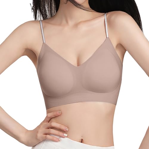 Sujetador cómodo de talla grande con relleno suave para evitar marcas en la piel