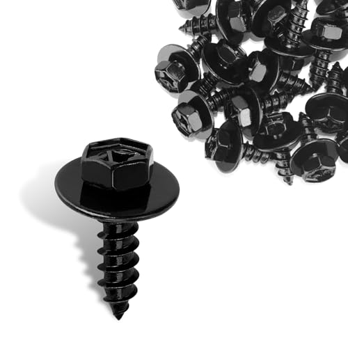 Image of 10PCS Bumper Cover Splash Shield Mud Guard Screw Bolt, Car Screws Kit, 90159-60498 Mud Flap Screws, Wheel Well Liner Screws Replacement for Scion XD Celia Camry ES300h IS350