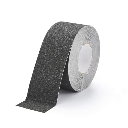 Durable DURALINE Floor Tape, Non-Slip Self-Adhesive, Black, 3" x 50ft