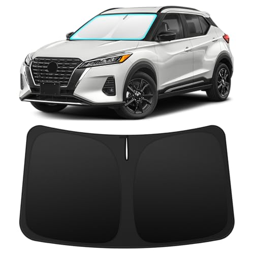 Image of INSAUTO Custom Fit Windshield Sun Shade for Nissan Kicks 2018-2024 | Foldable Front Window Sunshade Car Accessories, UV & Heat Reflector, Keeps Interior Cool, Includes Storage Bag