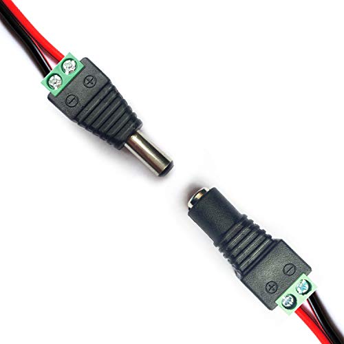 Cables de alimentación CC de cobre 20 AWG con alta conductividad para CCTV 5