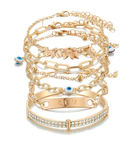 Women's Stackable Plated Jewelry Bracelet Bangles (Style 3)