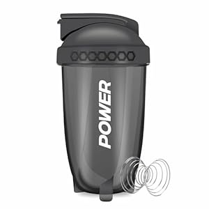 ACUNA Protein Shaker Bottle 400ml | Premium Shaker Bottles With Steel Ball For Smooth Protein Shake, Secure Lid Leakproof Protein Shaker Bottles Ideal Gym & Fitness Workout Partner (Black)