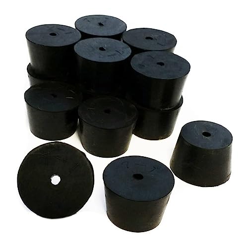 Stoppers Rubber, Black #7-1 Hole